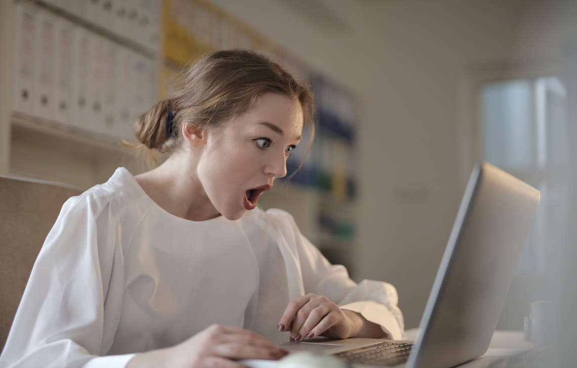 Photo by Andrea Piacquadio: https://www.pexels.com/photo/woman-in-white-long-sleeve-shirt-using-silver-laptop-computer-3784324/